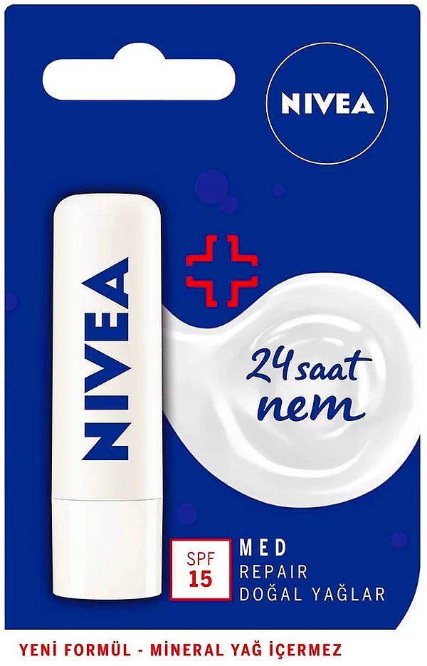 13. Blistex Med'e muadil olan Nivea Med dudak bakım kremi, bu haftanın yıldızlarından...