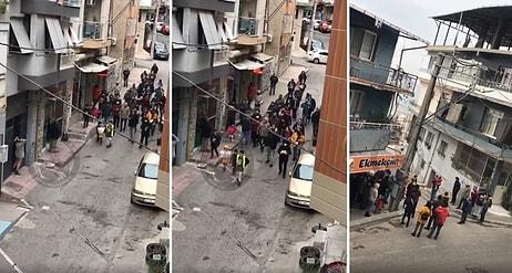 İzmir Bayraklı'da Vatandaşlar Yüksek Gelen Elektrik Faturalarını Protesto Ettiler