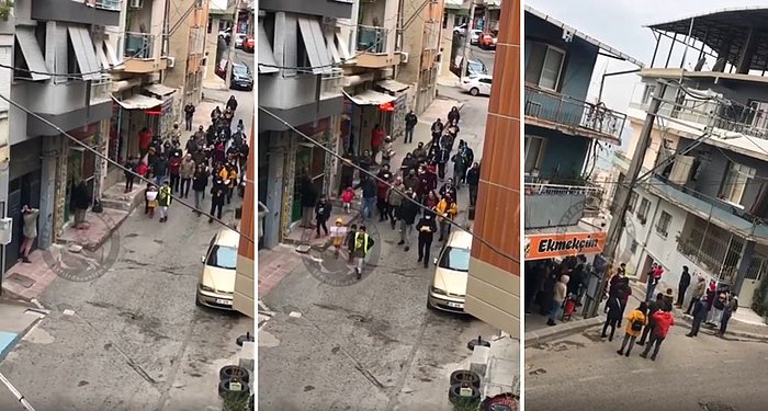 İzmir Bayraklı'da Vatandaşlar Yüksek Gelen Elektrik Faturalarını Protesto Ettiler