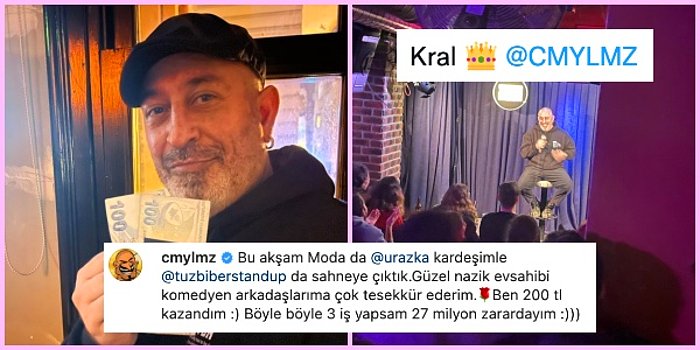 Kadıköy'de Bir Barda Aniden Sahneye Çıkan Cem Yılmaz Gönülleri Bir Kez Daha Fethetti