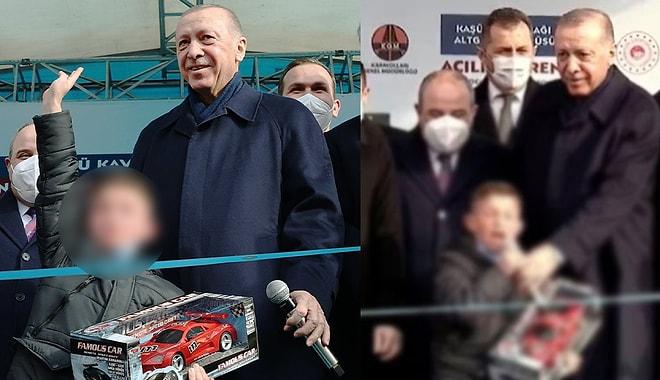 Erdoğan'ın Trabzon Mitinginde Sahneye Çıkan Çocuk Kemal Kılıçdaroğlu'na Hakaret Etti