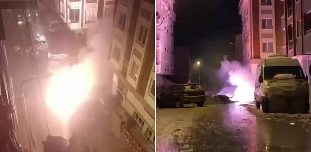İstanbul'da Yeraltı Kabloları Alev Alarak Patladı: Mahalle Sakinleri Sokağa Döküldü