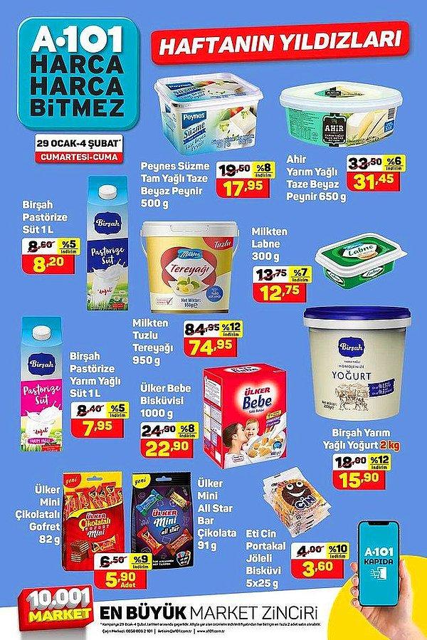 29 Ocak - 4 Şubat: Süt ve Süt Ürünleri, Bebe Bisküvisi, Gofret Çeşitleri
