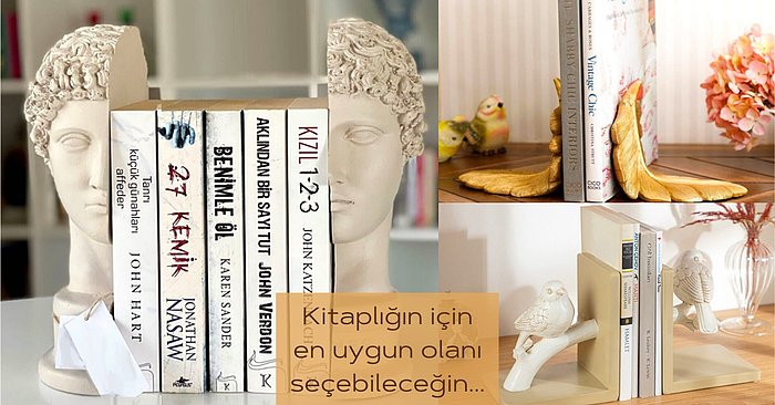 Kullanışlı ve Dekoratif: Kitaplığınıza Şıklık Katacak Kitap Tutucular