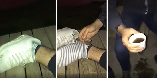 Ayak Bağları Aşırı Gelişmiş Adamın Bozuk Parayı Metrelerce Öteye Fırlatma Yeteneğine Hayran Kalacaksınız