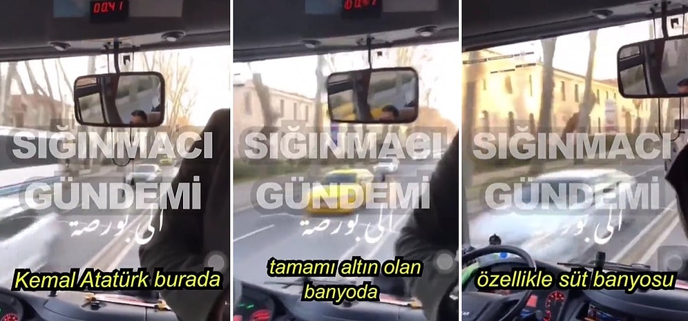 Suriyeli Rehberin, Dolmabahçe Sarayı İçin 'Atatürk Burada Altın Banyoda Süt Banyosu Yapardı' Dediği İddiası