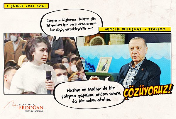Cumhurbaşkanı Erdoğan ise Twitter hesabından da paylaştığı soruyu şöyle yanıtladı: