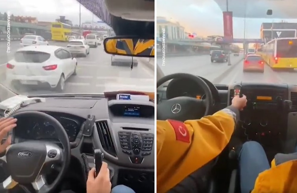 İstanbul'daki Ambulansların Hastalara Acil Müdahale İçin Sarf Ettikleri Muazzam Çaba