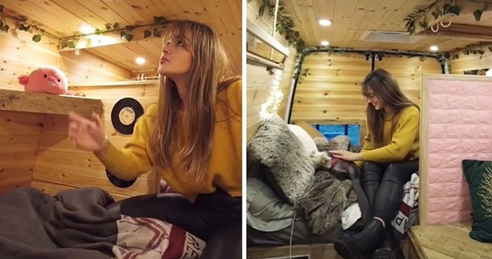 Потеряв бабушку, девушка изменила свою жизнь и построила собственный дом в фургоне