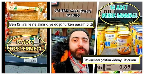 Almanya'da Bir Saatte Kazandığı 12 Euro ile Alım Gücünü Paylaşan Kullanıcıyı Görünce Dumura Uğrayacaksınız