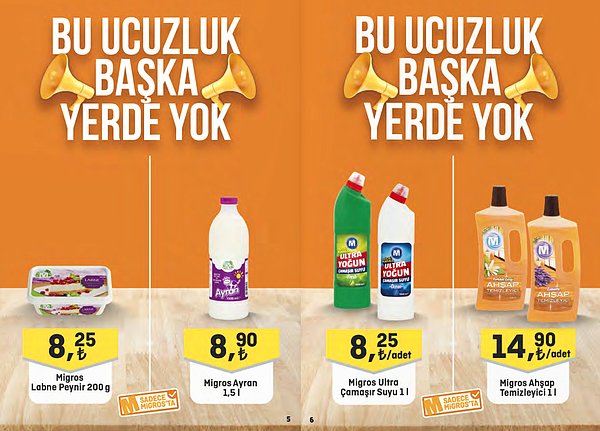 55. Migros Labne Peynir 200 g 8,25 TL.