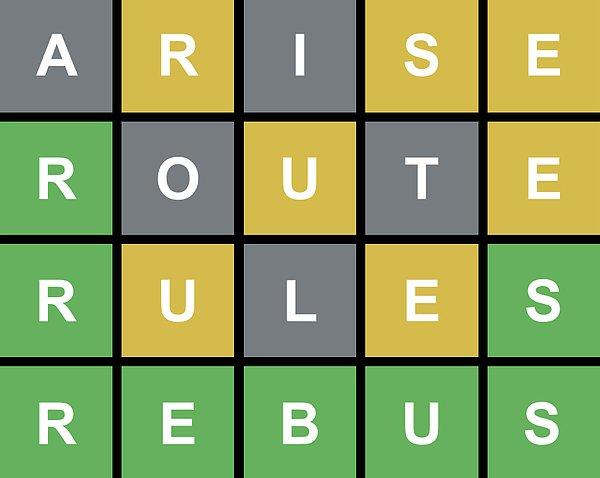 Wordle'ın amacı, "wordle" diye bilinen 5 harfli gizli kelimeyi 6 denemede tahmin etmek. Her tahminden sonra oyundaki kutucukların rengi, tahmininizin kelimeye ne kadar yaklaştığını yansıtacak şekilde değişiyor.