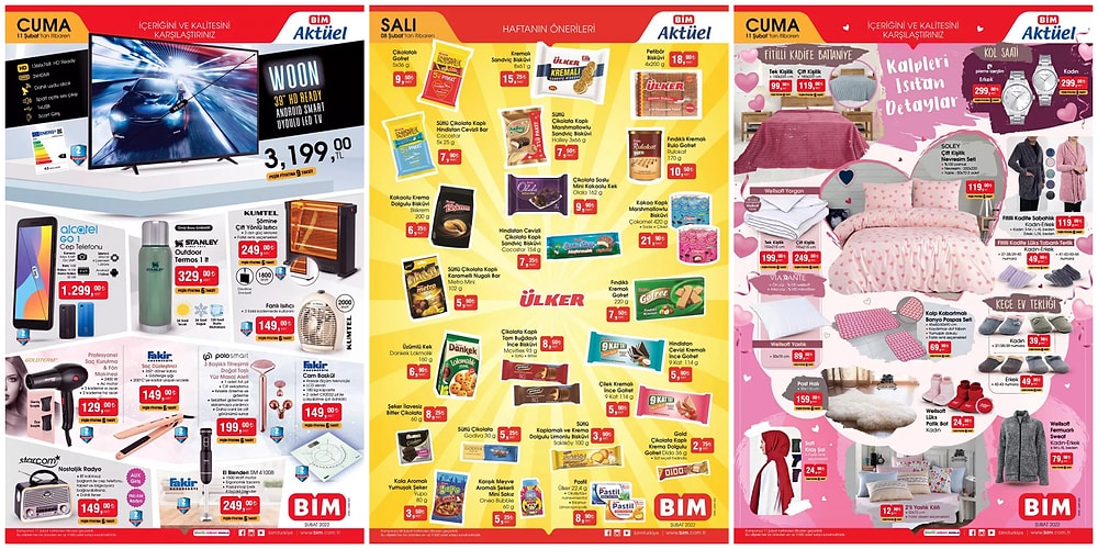 8 - 11 Şubat BİM Aktüel İndirim Kataloğu