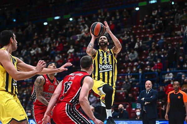 Fenerbahçe Beko, Turkish Airlines EuroLeague 25. hafta maçında AX Armani Exchange Milano'ya konuk oldu.