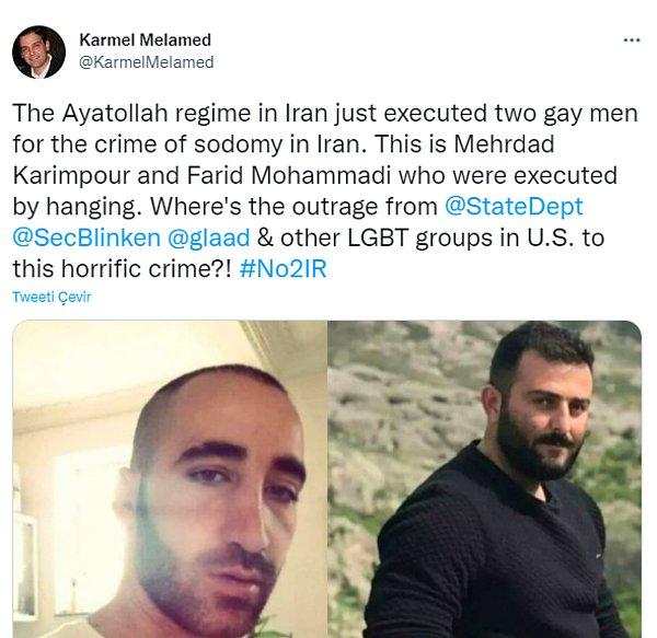 İranlı-Amerikalı gazeteci Karmel Melamed sosyal medya hesabından ABD Dışişleri Bakanı'na ulaşarak isyanını dile getirdi.