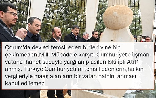 Vali, Milletvekili ve Rektör İskilipli Atıf Anmasında