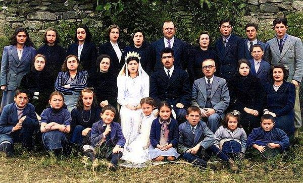 24. Düğün hatıra fotoğrafı, Yozgat, 1943.