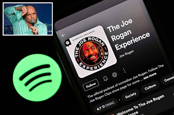 The Joe Rogan Experience, Spotify'ın en popüler podcast programıydı.