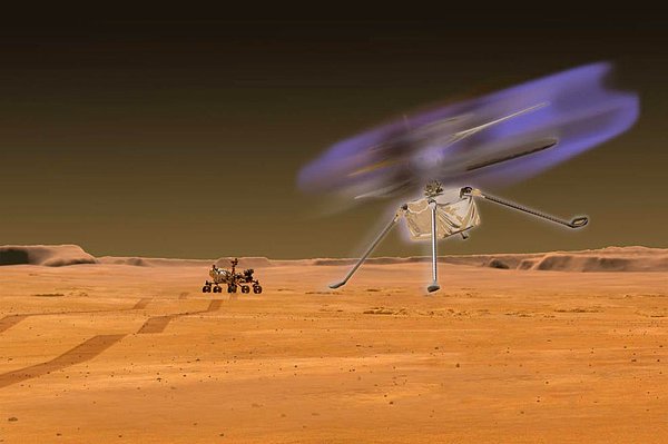 Kızıl Gezegen'de uçan helikopterler, Mars atmosferinden gelen tuhaf bir etki nedeniyle karanlıkta parlayabilir. Bu süreç Dünya'da taç (yağmur damlalarının ışığı kırması sonucunda Ay ve Güneş'in etrafında gözlenen renkli şekil) ya da gemilerde ve uçaklarda ara sıra görülen, Aziz Elmo'nun Ateşi adı verilen parıltıya neden olan şeyle aynı.