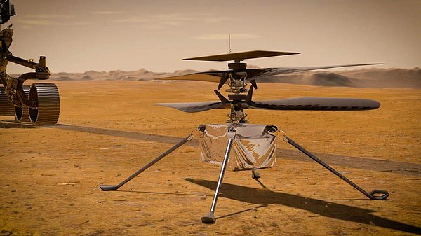 NASA'dan araştırmacılar, drone'ların pervanelerinin döndükçe Mars atmosferindeki küçük toz tanecikleriyle etkileşime girdiğini, helikopter yüzeye yakınken bu etkileşimin daha fazla olduğunu tespit etti.