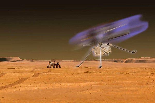10. NASA'nın yaptığı bir araştırmaya göre gezegene gönderilen drone'ların üzerindeki dönen pervaneler havada küçük elektrik akımlarının oluşmasına neden olabilir.