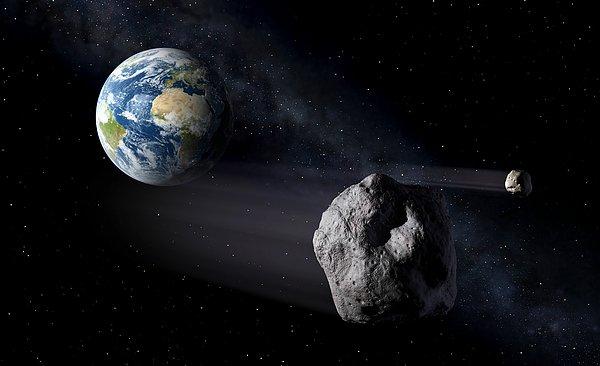 Dünya'ya yakın cisim (near-Earth object -NEO) olarak bilinen asteroid ve kuyrukluyıldız gibi gökcisimlerinin teorik olarak her zaman Dünya veya Ay'la çarpışma ihtimali söz konusu.