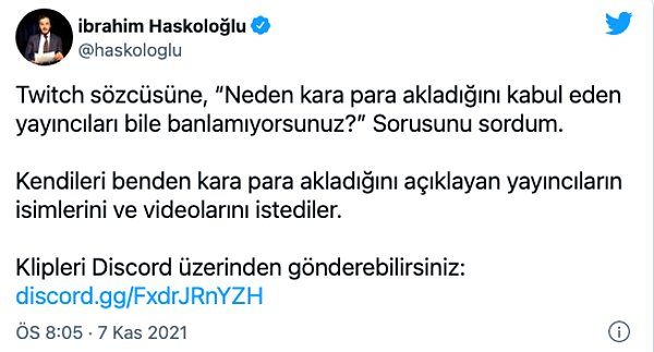 Bu olayın peşini bırakmayan isimlerden biri de gazeteci İbrahim Haskoloğlu idi.