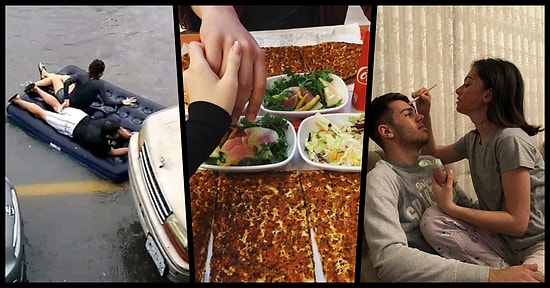 Flörte 'Biz' Diye Atmalık Fotoğrafları Paylaşarak Hem Güldüren Hem de Romantikliğin Dibine Vuran Kişiler