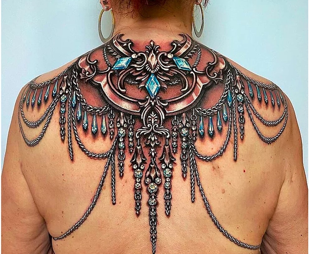 17 работ от американского тату-мастера, которая создает невероятно детализированные ювелирные татуировки