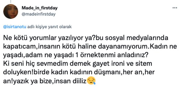 5. Olayın ayrıntısını bilmeden tek paylaşım üstünden yorumları eleştiren kullanıcılar da oldu.