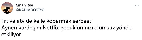 7 yaş üstünün izlemesine izin verilen bu dizide insan başının kesilmiş halde gösterilmesi de haklı olarak tepkilere neden oldu.