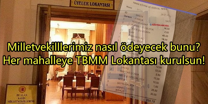 Meclis Lokantasındaki Fiyatlar Yeniden Gündemde: Bu Fiyatlarla mı Halkı Anlayacaklar?