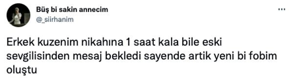 Kuzeninin kendi nikah gününde son bir saate kadar eski sevgilisinden mesaj beklediğini paylaşan kullanıcı gündeme oturdu.