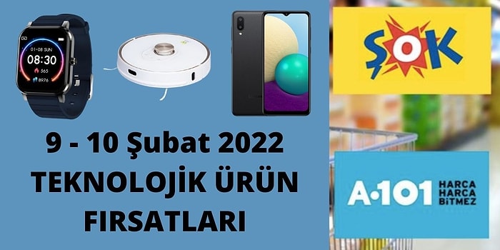 Akıllı Telefon, Akıllı Saat ve Akıllı TV Fırsatları! Şok ve A101 9 Şubat Teknolojik Ürünler