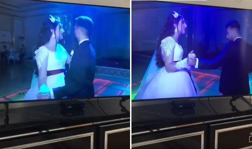 Düğünde İlk Dansı Yaptığı, Dans Ettiği Gelini Bırakarak Sinirlendiği Kişinin Üstüne Yürümeye Çalışan Damat