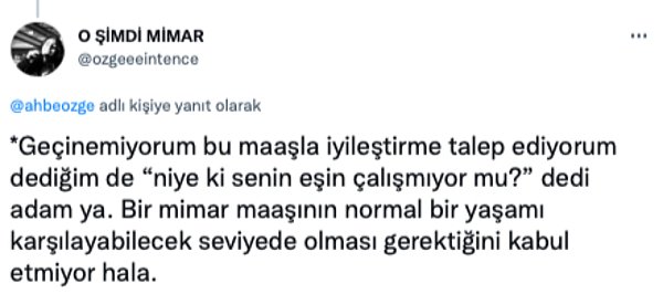 16. Tek kişi de yaşıyor olabilirdin, belki eşinle maddi olarak paylaşım yapmıyorsunuz vb. birçok nokta varken bu cevap...