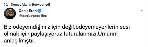 Bu arada Demet Akalın gelen tepkilere sinirlenmiş olacak ki şunu retweetlemiş...