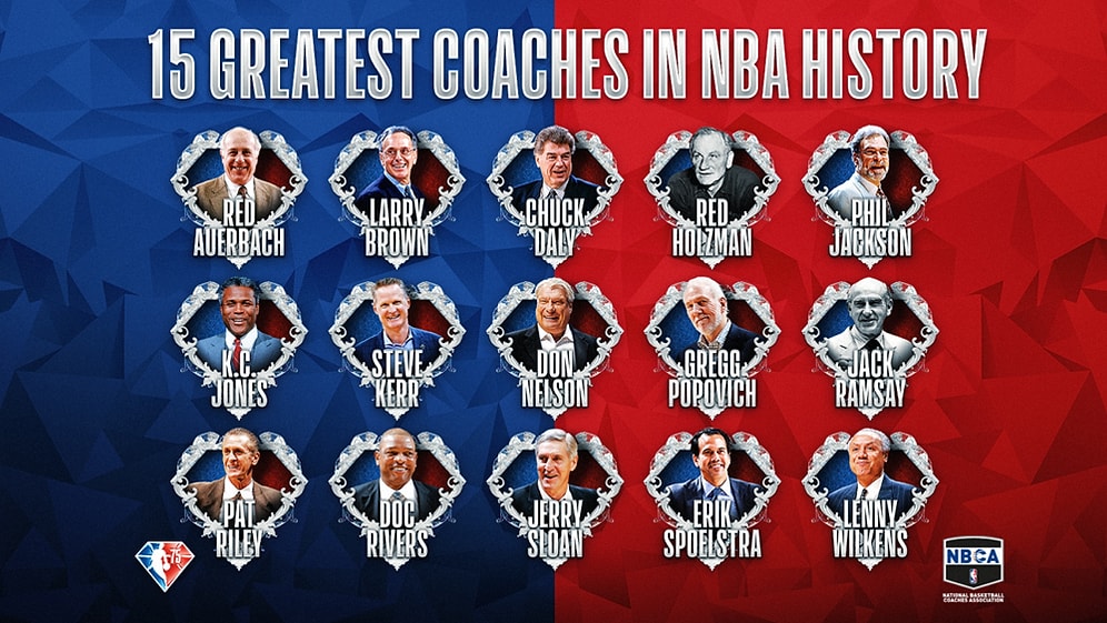 NBA Tarihinin En İyi 15 Başantrenörü Açıklandı
