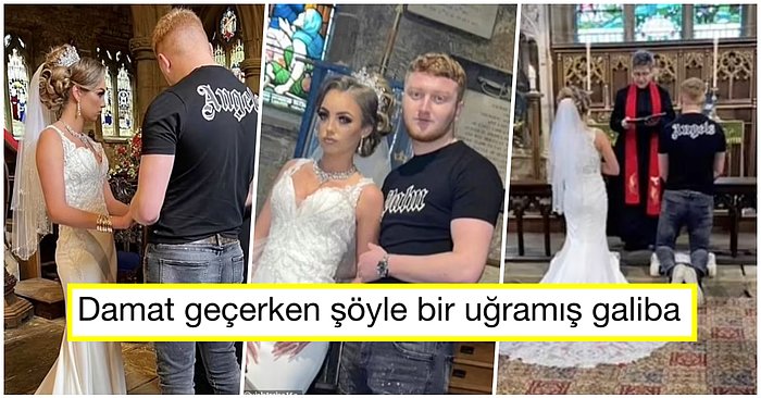 Nişanlısı Gelinlik Giyerken Kendi Düğününe Kot Pantolon ve Tişört ile Katılan Damat Tartışma Konusu Oldu!