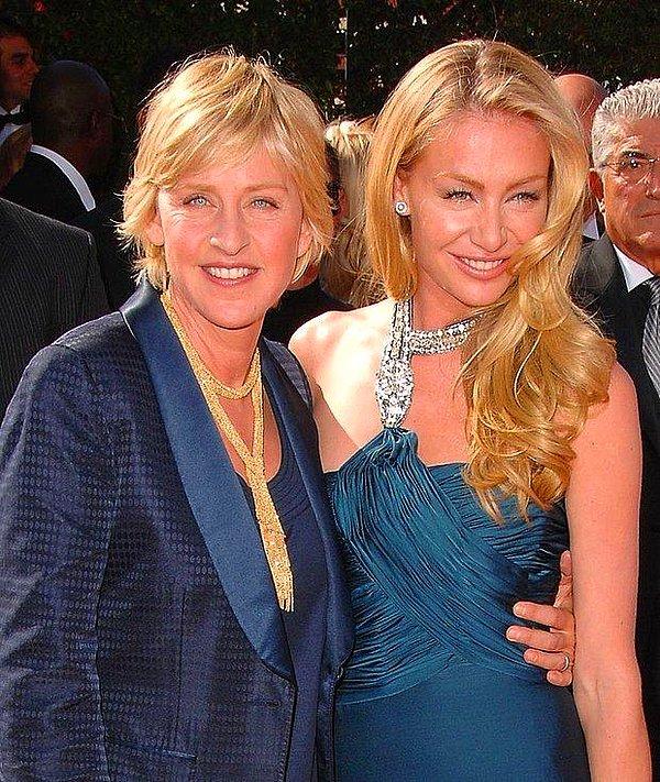 7. Ellen DeGeneres ve Portia de Rossi