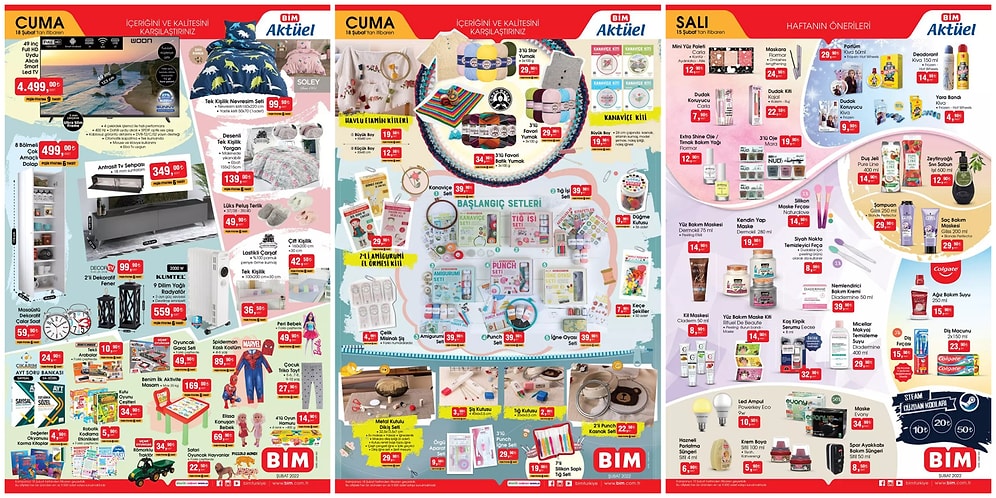 15 - 18 Şubat BİM Aktüel İndirim Kataloğu