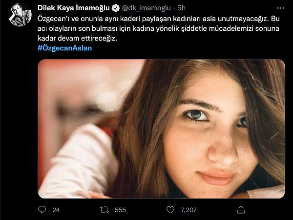 Dilek Kaya İmamoğlu...