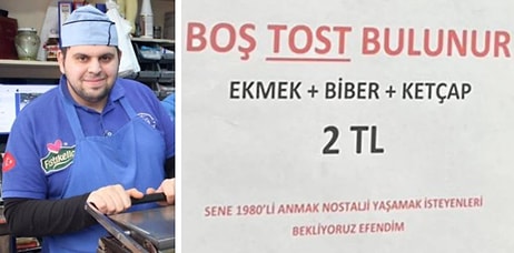 Boş Baklavanın Ardından Şimdi de Boş Tost: Ketçap ve Biberli Tost 2 Liraya Satılıyor