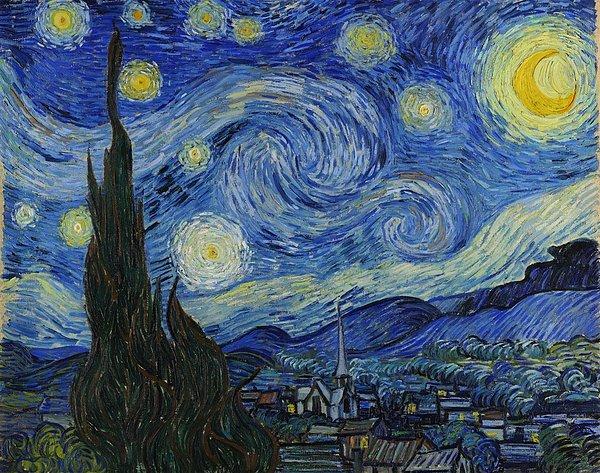 19. Vincent Van Gogh'un 'Yıldızlı Gece' tablosu bir psikiyatri koğuşunda boyandı.