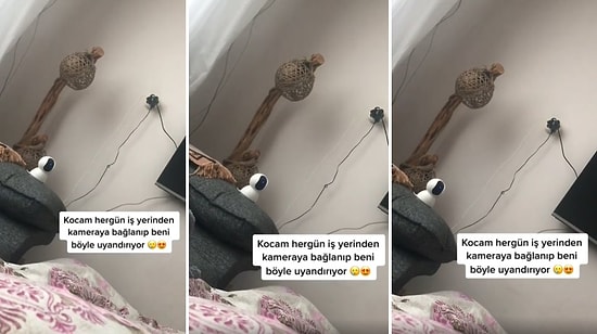 Her Gün İş Yerinden Evdeki Kameraya Bağlanıp 'Uyan Güzel Aç Gözünü' Şarkısıyla Karısını Uyandırılan Adam