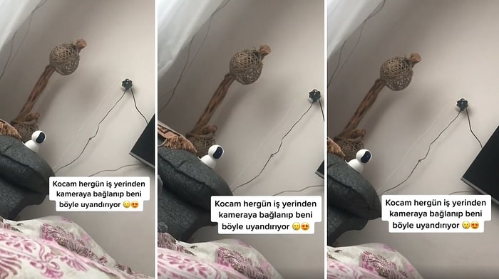 Her Gün İş Yerinden Evdeki Kameraya Bağlanıp 'Uyan Güzel Aç Gözünü' Şarkısıyla Karısını Uyandırılan Adam