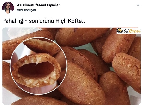 3. Boş tost, boş baklava derken sıra içli köftede. 💔