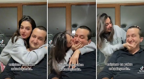'Tadına Bakıyorum Artık' Diyerek Eniştesini Öpen TikTokerın Bi' Acayip Videosu