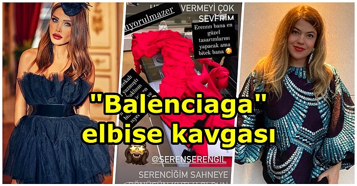 Seren Serengil Elbisesinin Çakma Olduğunu İddia Eden "Moda ve Sosyete" Hesabı İçin Açtı Ağzını Yumdu Gözünü