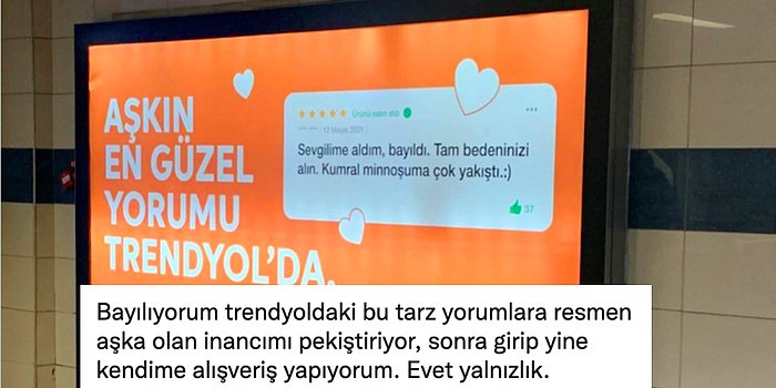 Trendyol 14 Şubat Siparişlerine Gelen Yorumları Metro Duraklarına Taşıdı